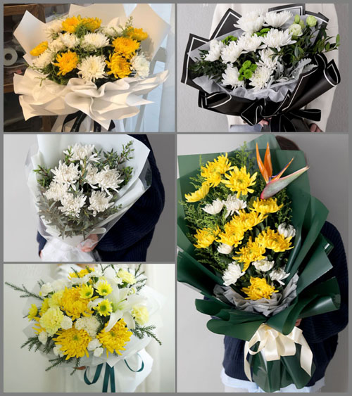 贵州遵义红花岗区南关街道南门村白事花束代送